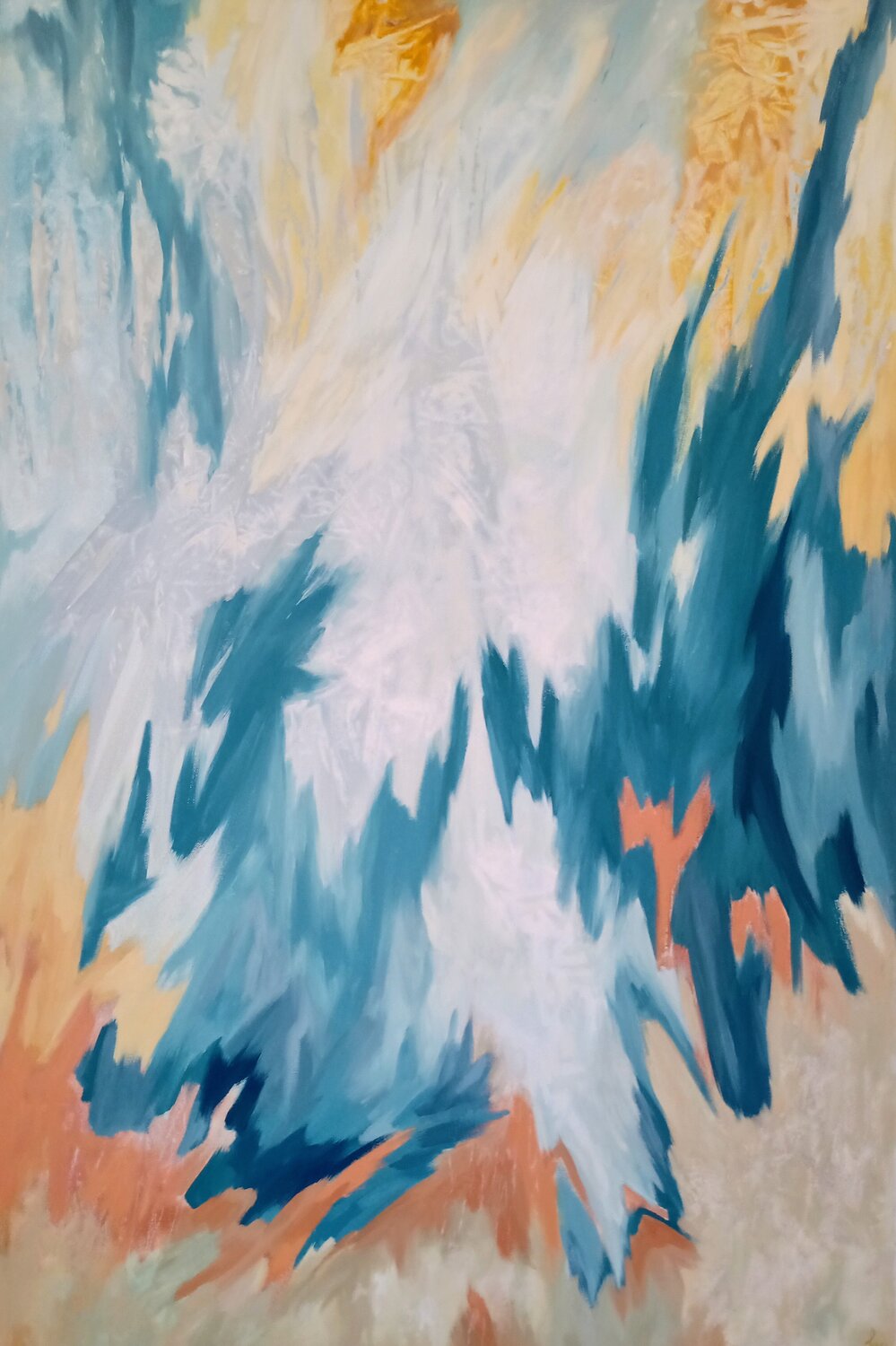 Caduta dell' Angelo Klaus Feuchtinger Original painting for sale