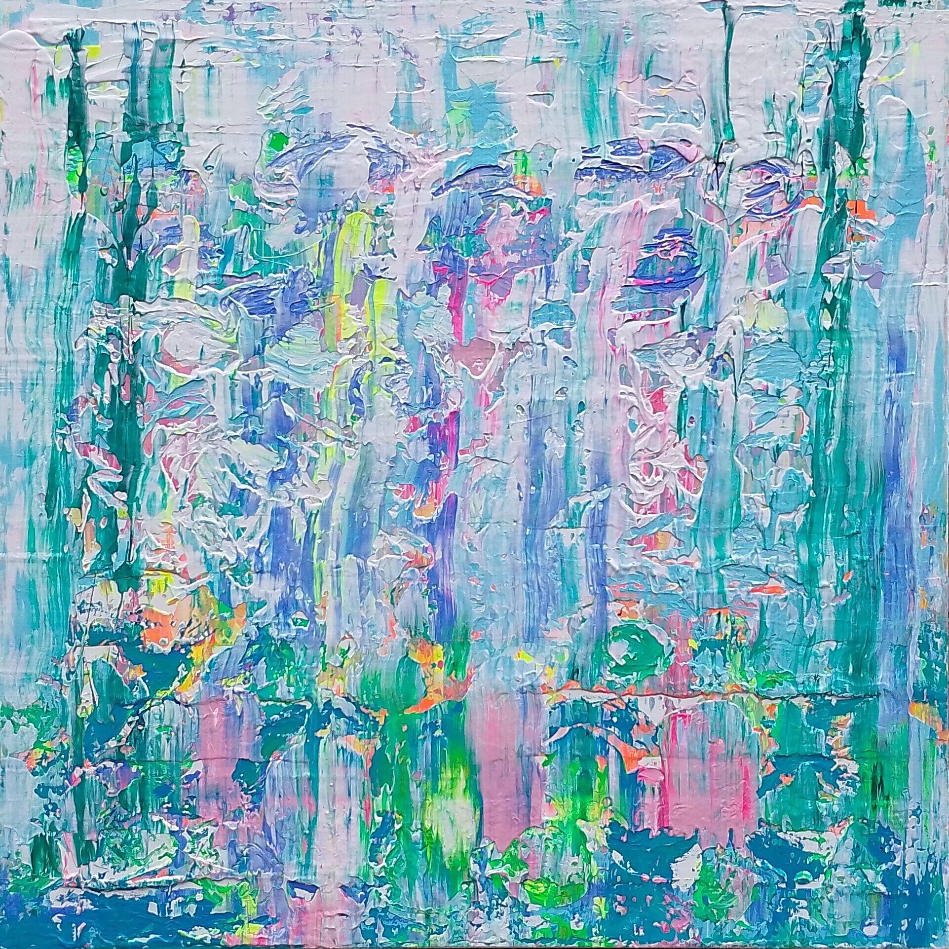 Monets Seerosen Variation I (abstraktes Gemälde)