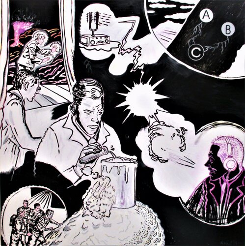 GEISTESBLITZ / éclairs de génie / flashes of genius by Super Pop Boy, Painting for Sale on Select