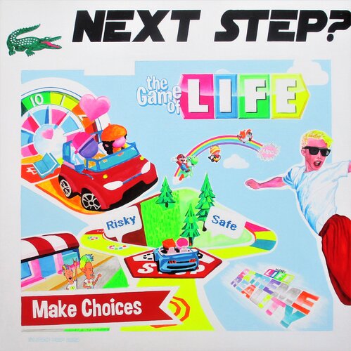 The Game of Life (Pop Art painting) by Super Pop Boy, Painting for Sale on Select