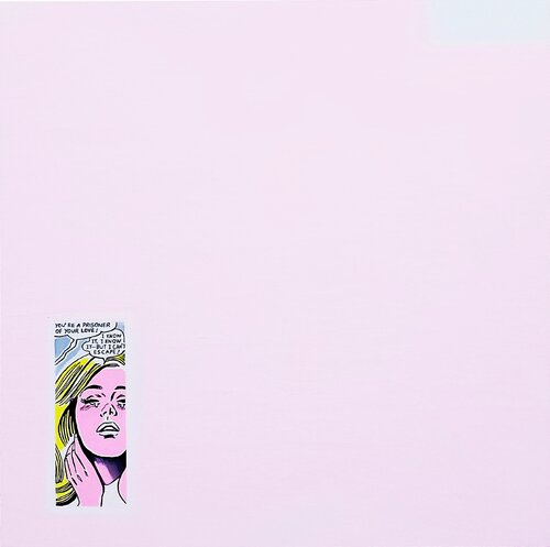 Prisoner of Love (Pink abstract Pop Art painting) by Super Pop Boy, Painting for Sale on Select