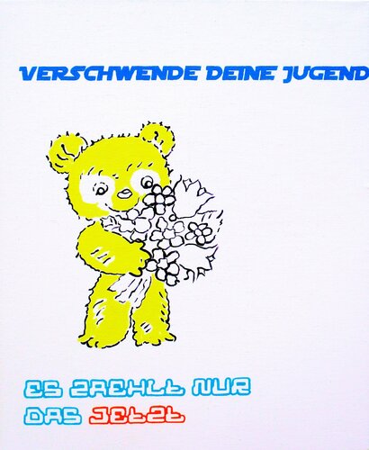 Verschwende Deine Jugend / waste your youth / gaspillez votre jeunesse (Pop Art) by Super Pop Boy, Painting for Sale on Select