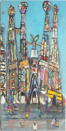 SAGRADA FAMILIA(BARCELONA) by Marcos Zrihen, Painting for Sale on Select
