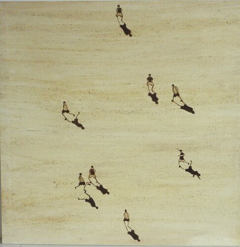 MATCH DE FOOTBALL by Marcos Zrihen, Painting for Sale on Select