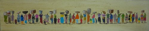 AFRICAN SELLERS by Marcos Zrihen, Painting for Sale on Select