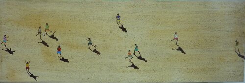 MATCH DE FOOT by Marcos Zrihen, Painting for Sale on Select