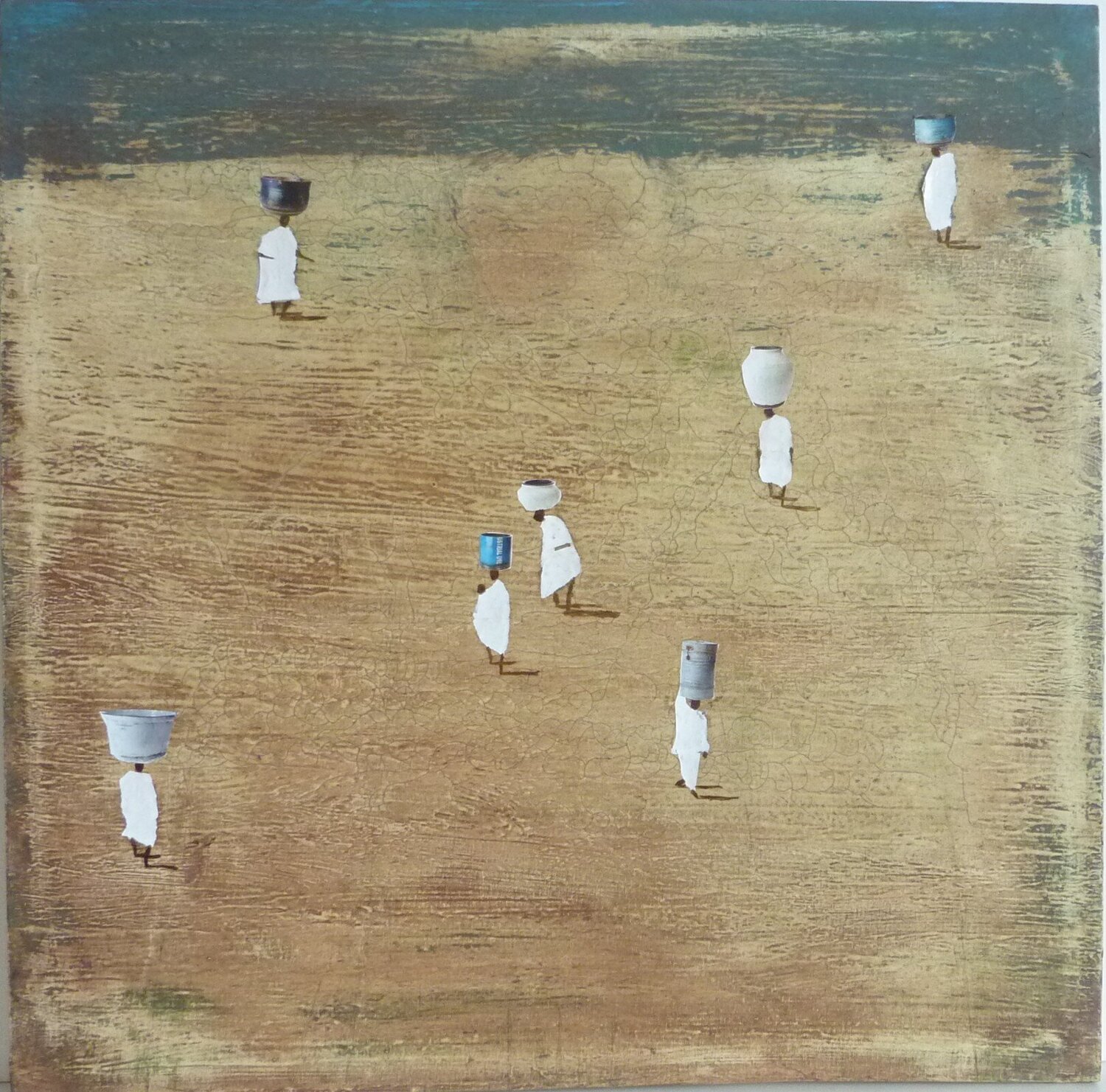 LOOKING FOR WATER Marcos Zrihen Original painting for sale
