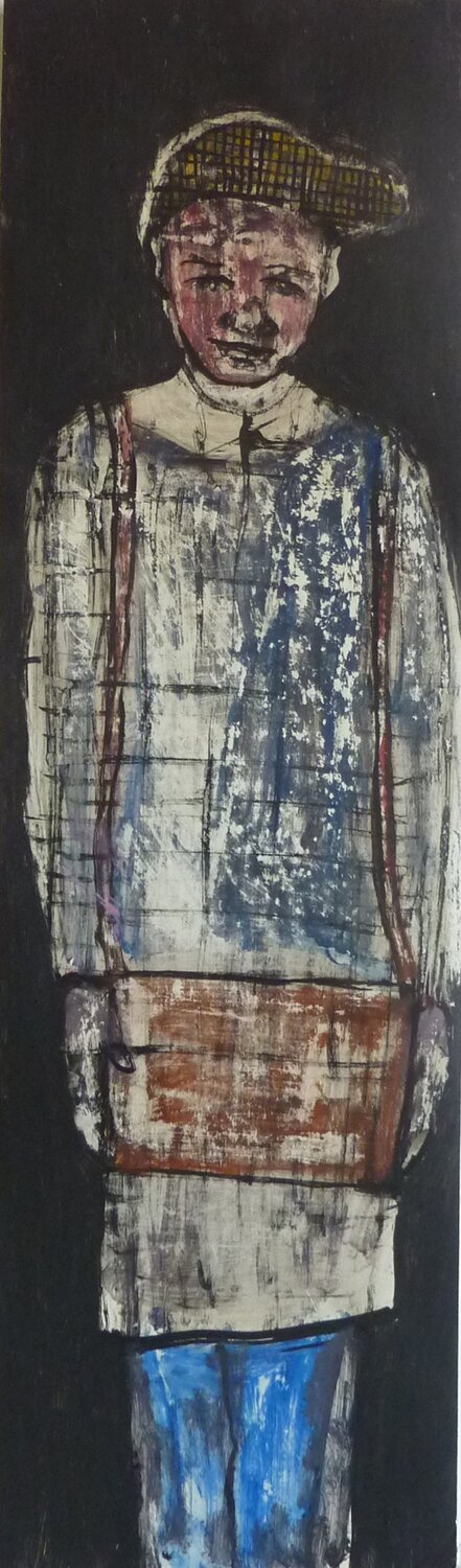 THE POSTMAN Marcos Zrihen Original painting for sale