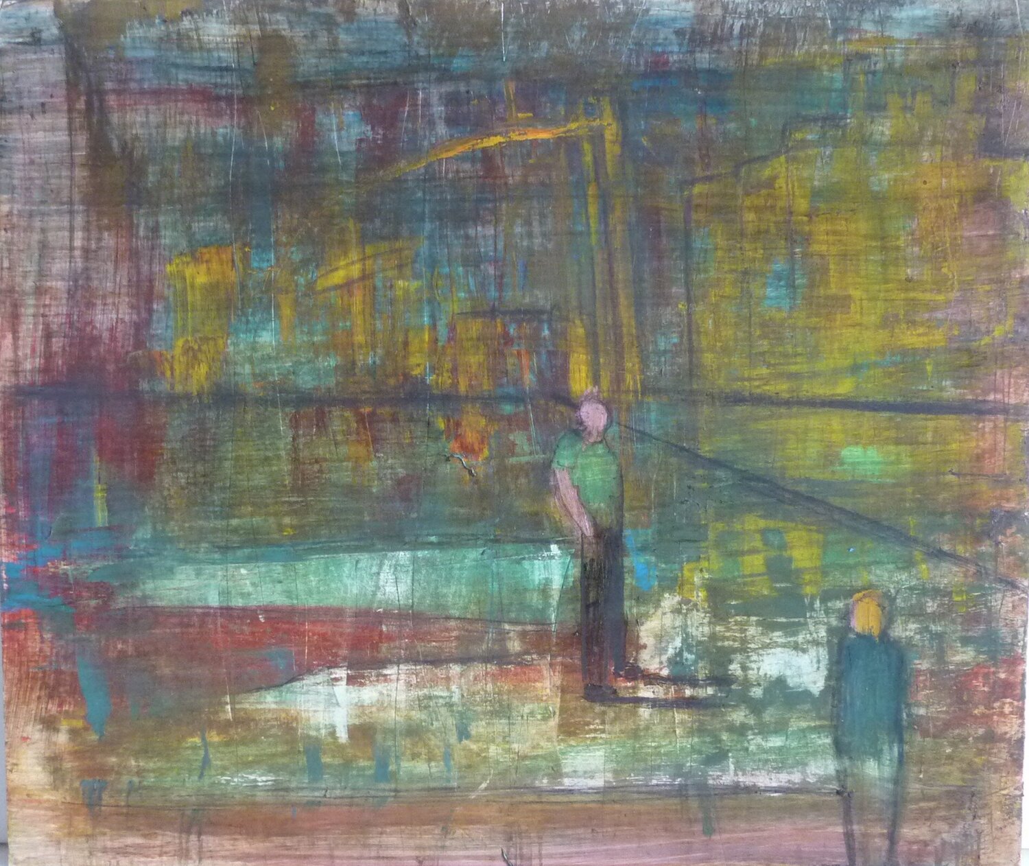 YOU AND ME,IN WIEN. Marcos Zrihen Original painting for sale