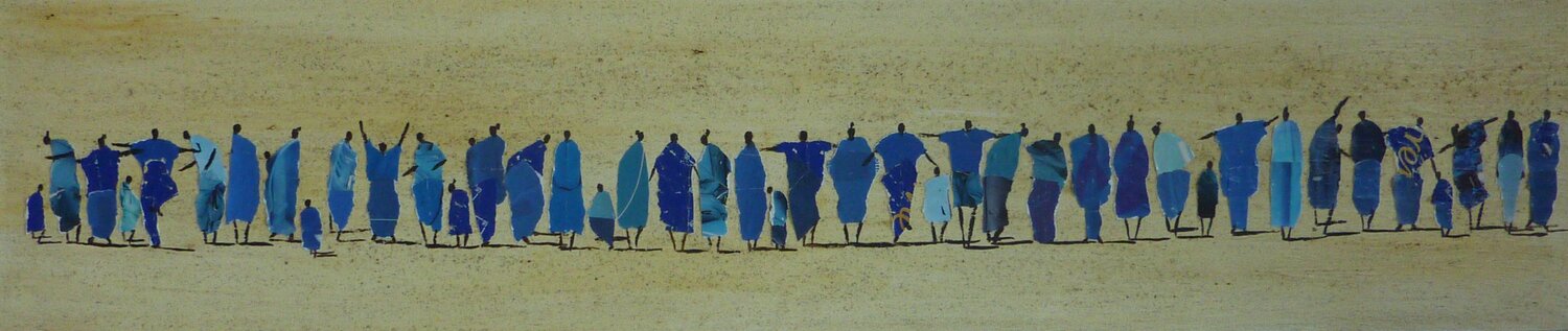 TOUAREGS Marcos Zrihen Original painting for sale