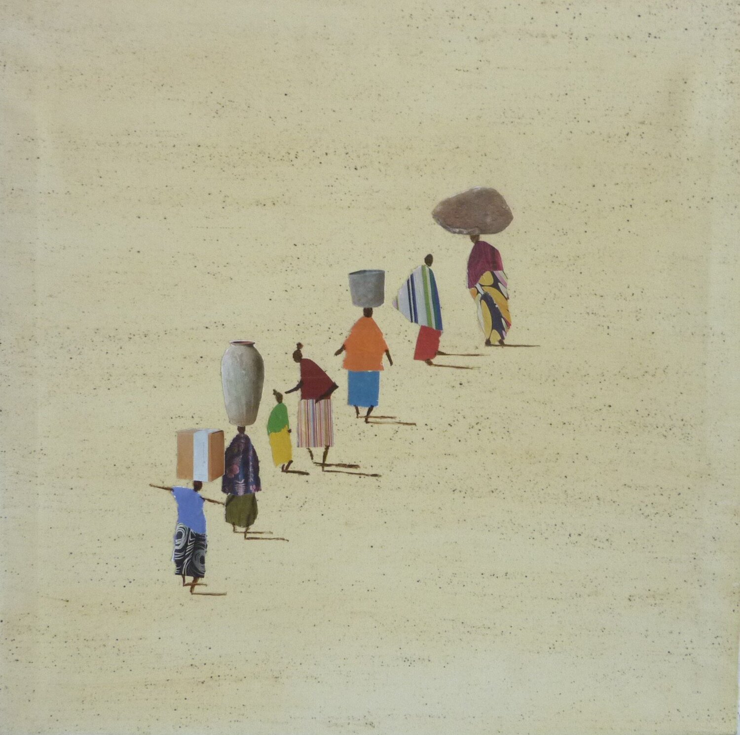 AFRICA Marcos Zrihen Original painting for sale