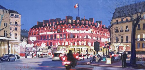 Paris City: Avenue d'Opera by Angie Brooksby-Arcangioli, Painting for Sale on Select