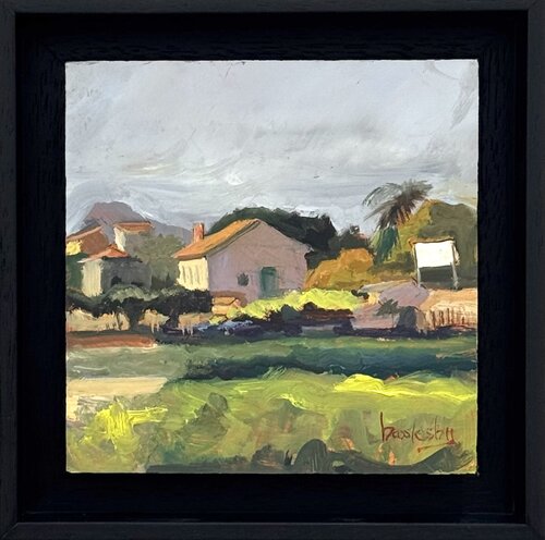 Chemin Verlaque - plein air painting by Angie Brooksby-Arcangioli, Painting for Sale on Select