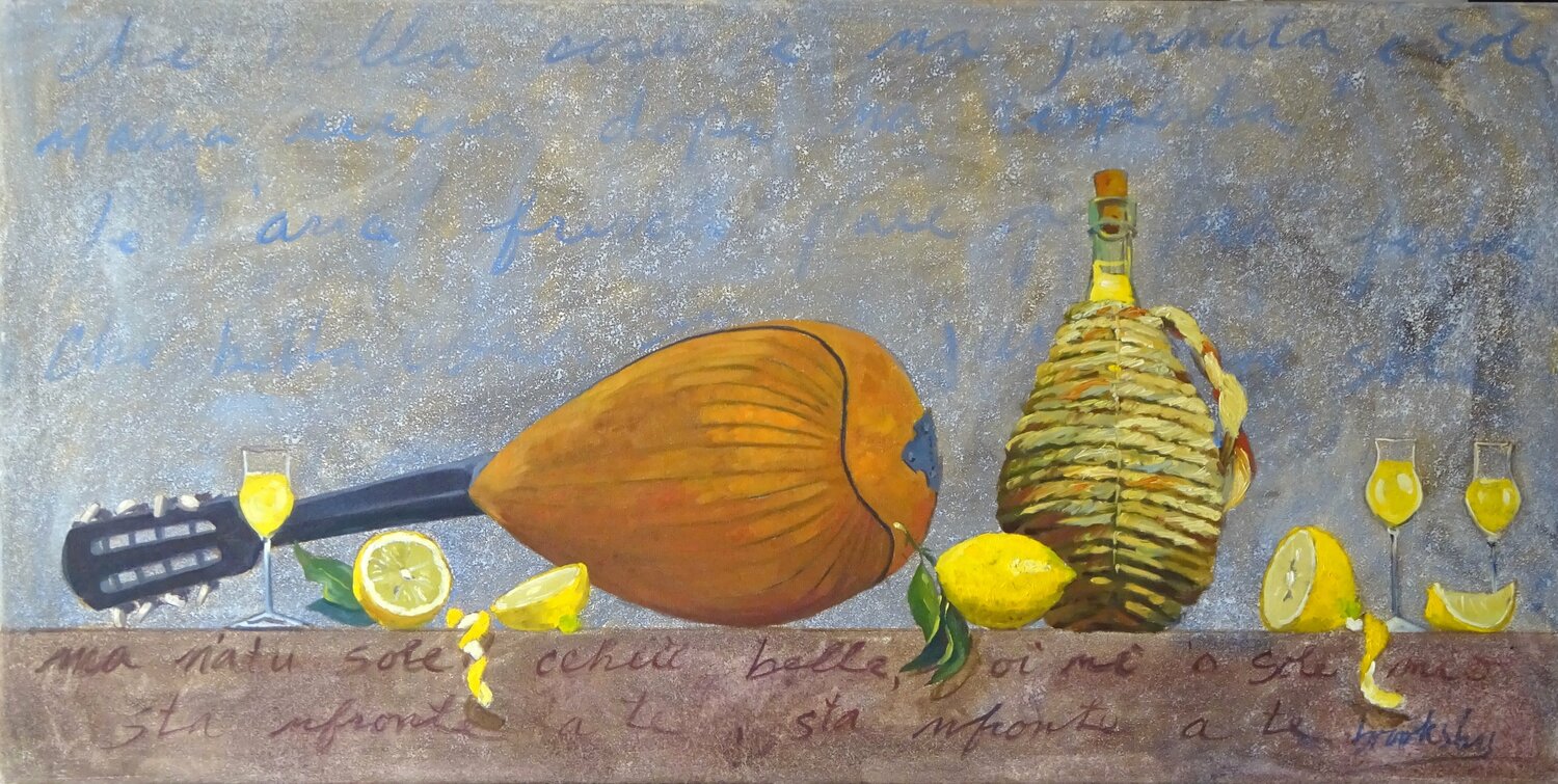 O Sole Mio Angie Brooksby-Arcangioli Original painting for sale