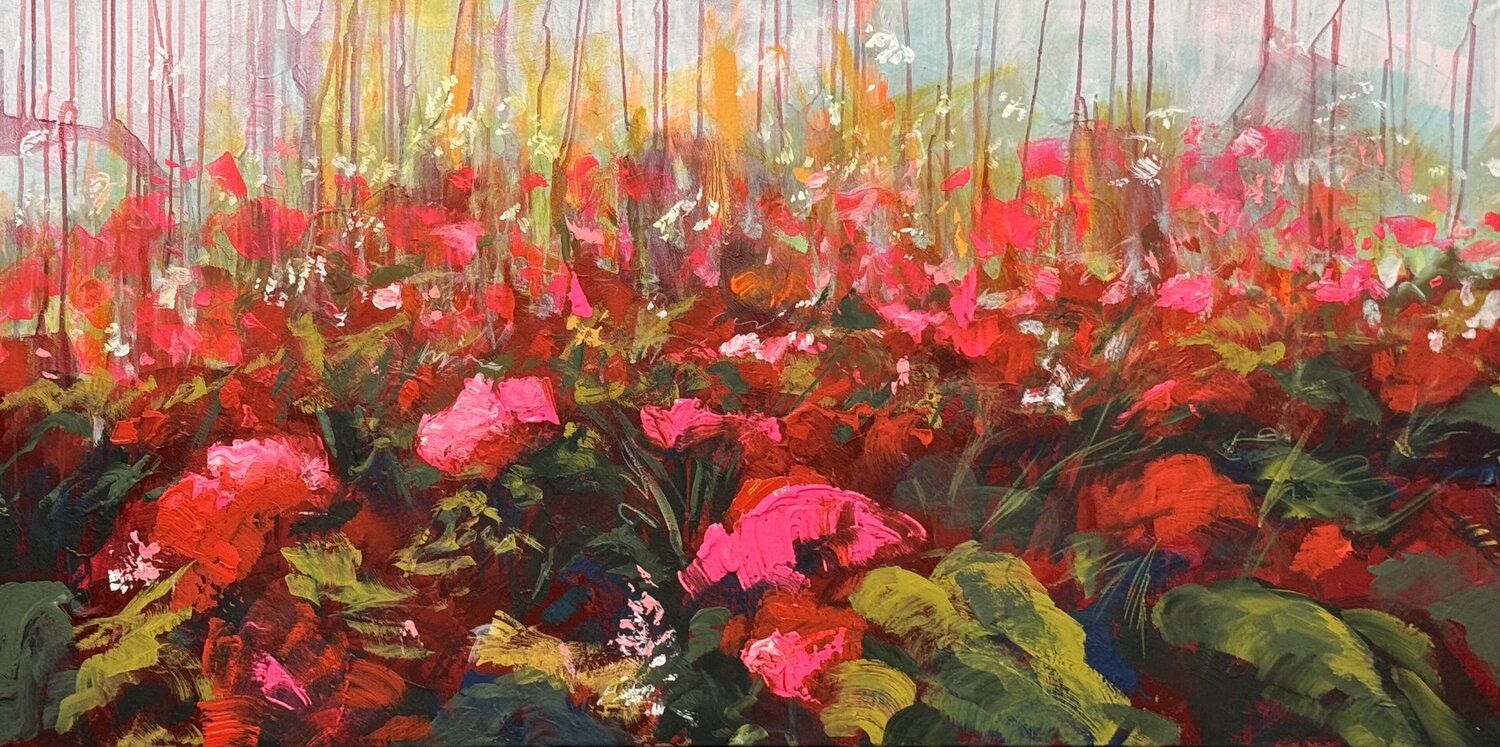 Lushes Medow Angie Brooksby-Arcangioli Original painting for sale