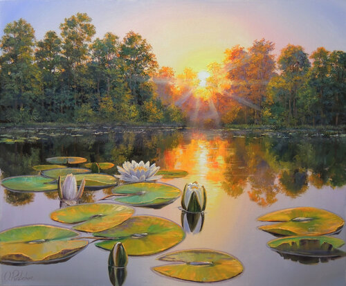 Beauty of the Moment. Flowers by Oleg Riabchuk, Painting for Sale on Select
