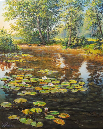 When Time Stops by Oleg Riabchuk, Painting for Sale on Select