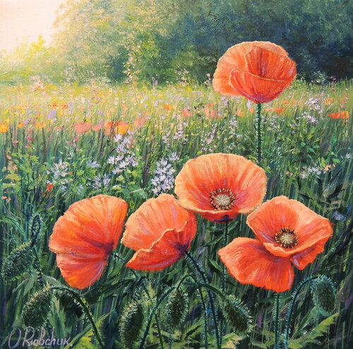 Fleeting Beauty by Oleg Riabchuk, Painting for Sale on Select