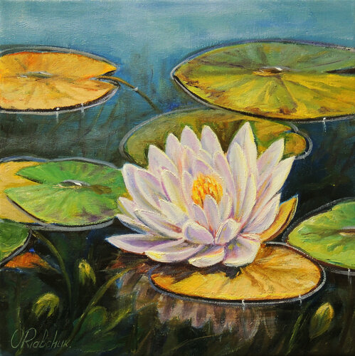 Majestic Blossom by Oleg Riabchuk, Painting for Sale on Select