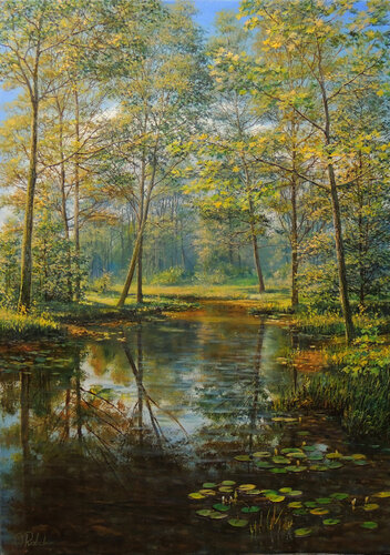 First Days Of Summer by Oleg Riabchuk, Painting for Sale on Select