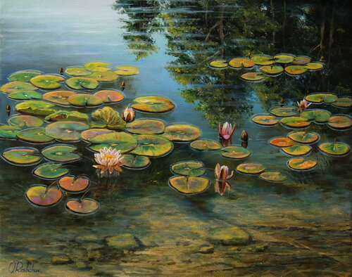 Lords of Water by Oleg Riabchuk, Painting for Sale on Select