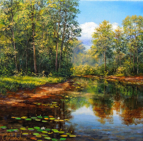 Nature's Haven by Oleg Riabchuk, Painting for Sale on Select
