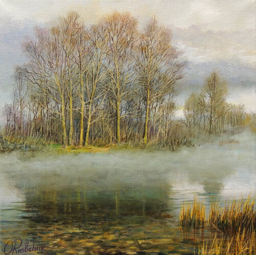 Secrets of the Fog by Oleg Riabchuk, Painting for Sale on Select