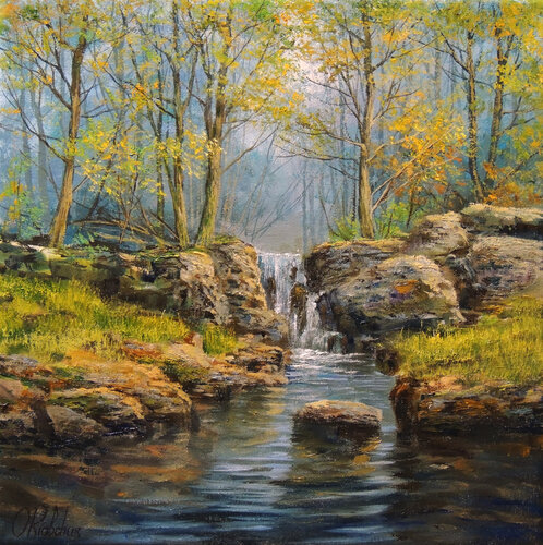 Joy of Spring by Oleg Riabchuk, Painting for Sale on Select
