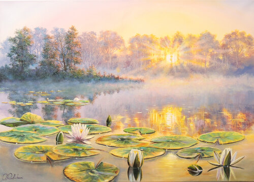 Evening Fantasy by Oleg Riabchuk, Painting for Sale on Select