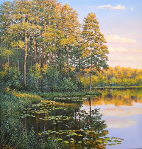 Touch of Light by Oleg Riabchuk, Painting for Sale on Select