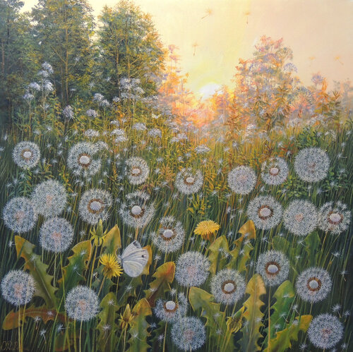 Evening of Wonders by Oleg Riabchuk, Painting for Sale on Select