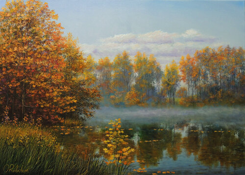 Quiet Longing by Oleg Riabchuk, Painting for Sale on Select