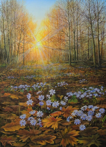 The Forest Awakens by Oleg Riabchuk, Painting for Sale on Select