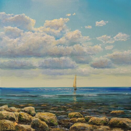 The Last Sail by Oleg Riabchuk, Painting for Sale on Select