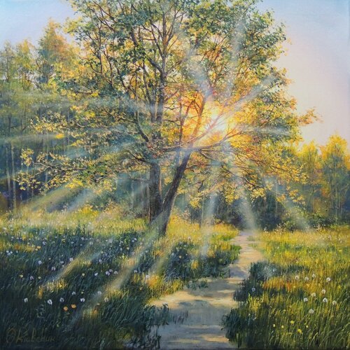 Magic of Light by Oleg Riabchuk, Painting for Sale on Select