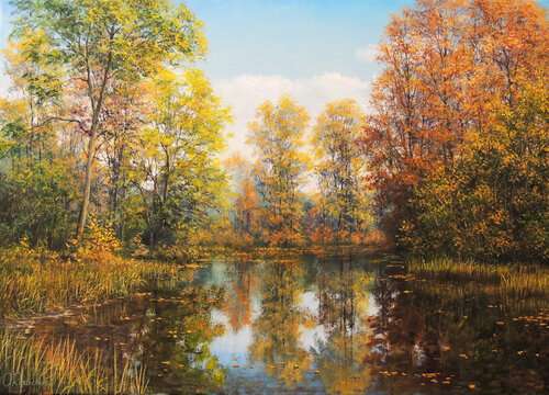 Colors of Indian Summer von Oleg Riabchuk, Malerei kaufen auf Select
