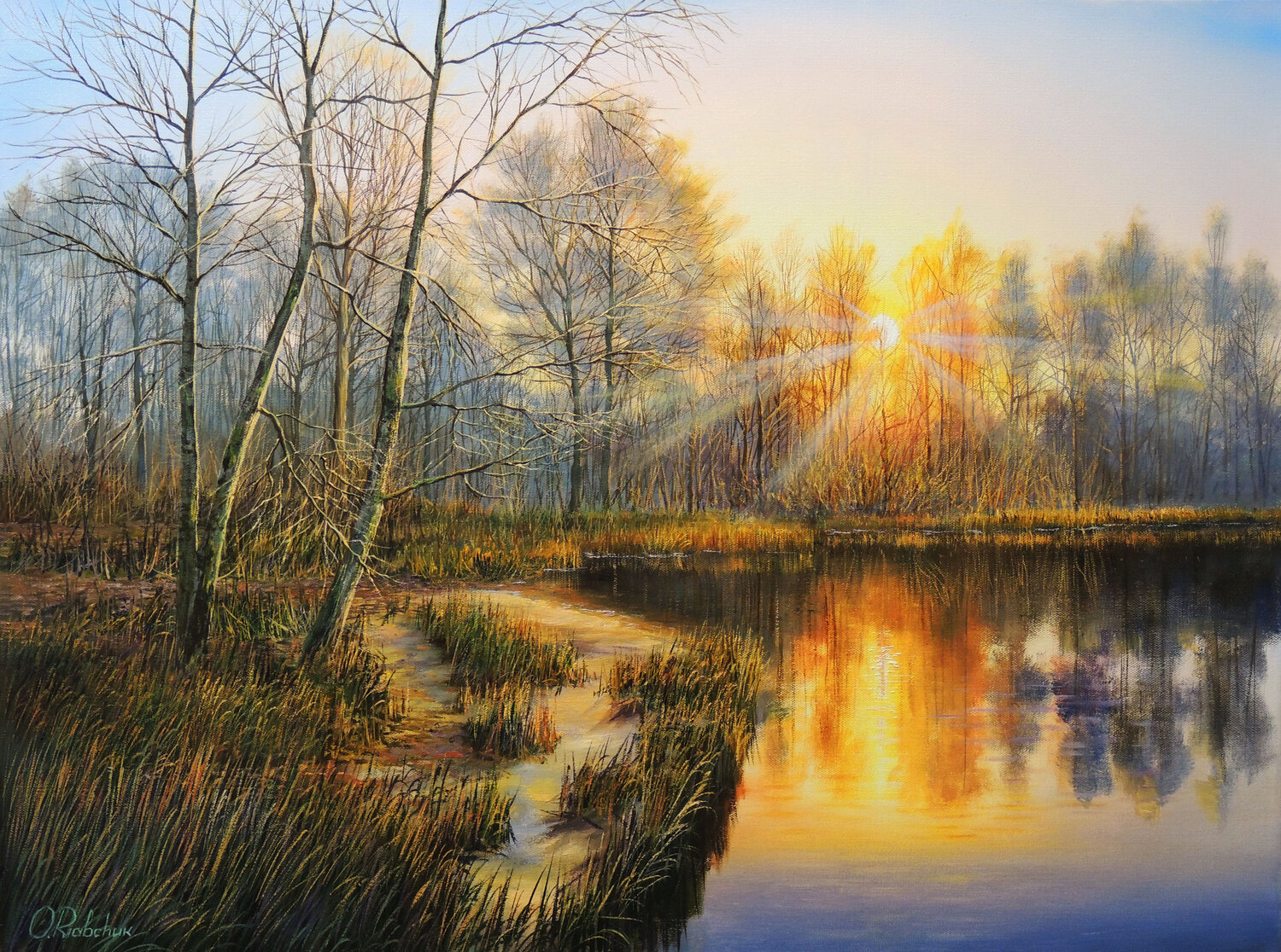 Spring's Triumph Oleg Riabchuk Original painting for sale