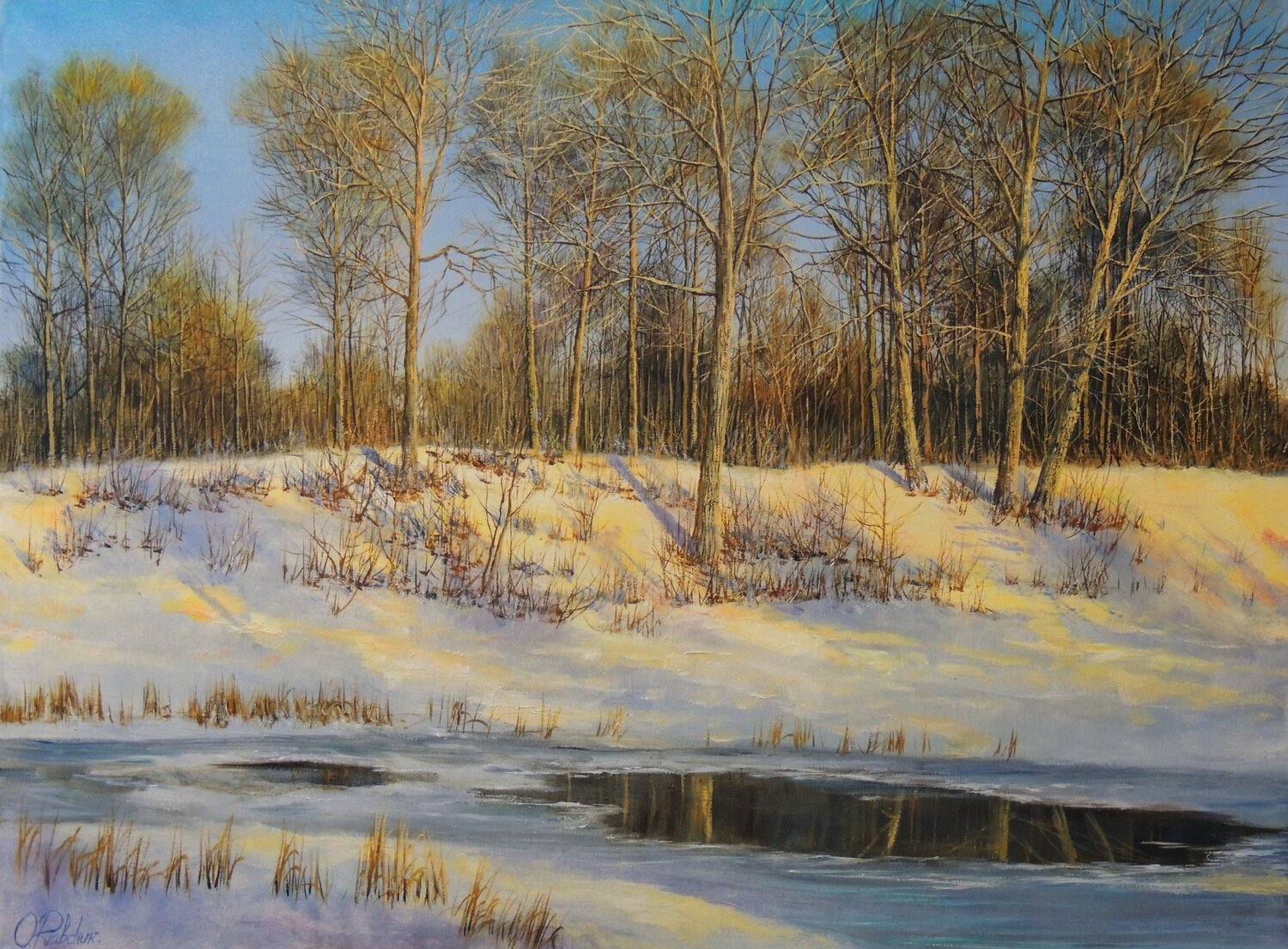 Where the Sun Pauses Oleg Riabchuk Original painting for sale