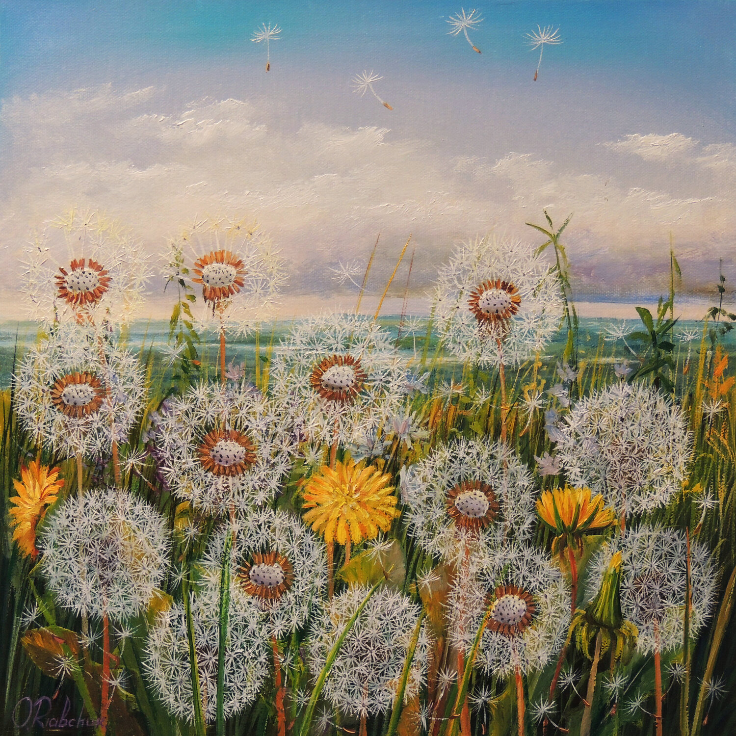 Dancing on the Breeze Oleg Riabchuk Original painting for sale