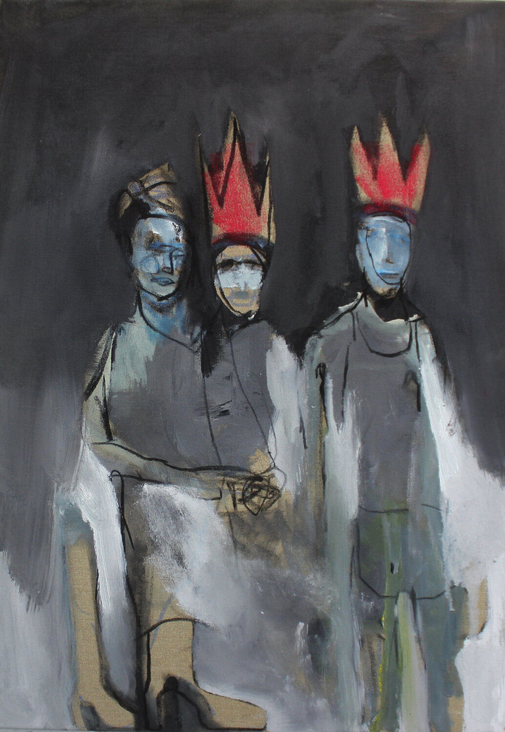Hommage an Vivianne Westwood Mila Veljac'a Original painting for sale