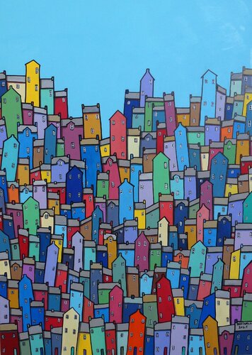 Urbanity von Paul Bursnall, Malerei kaufen auf Select