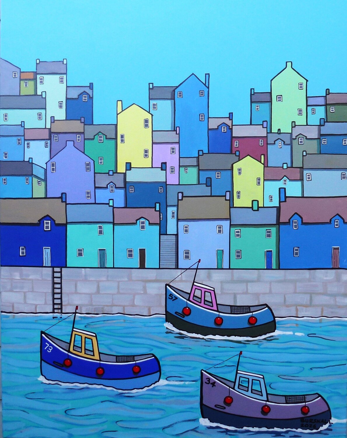 Lemon Quay Paul Bursnall Original painting for sale