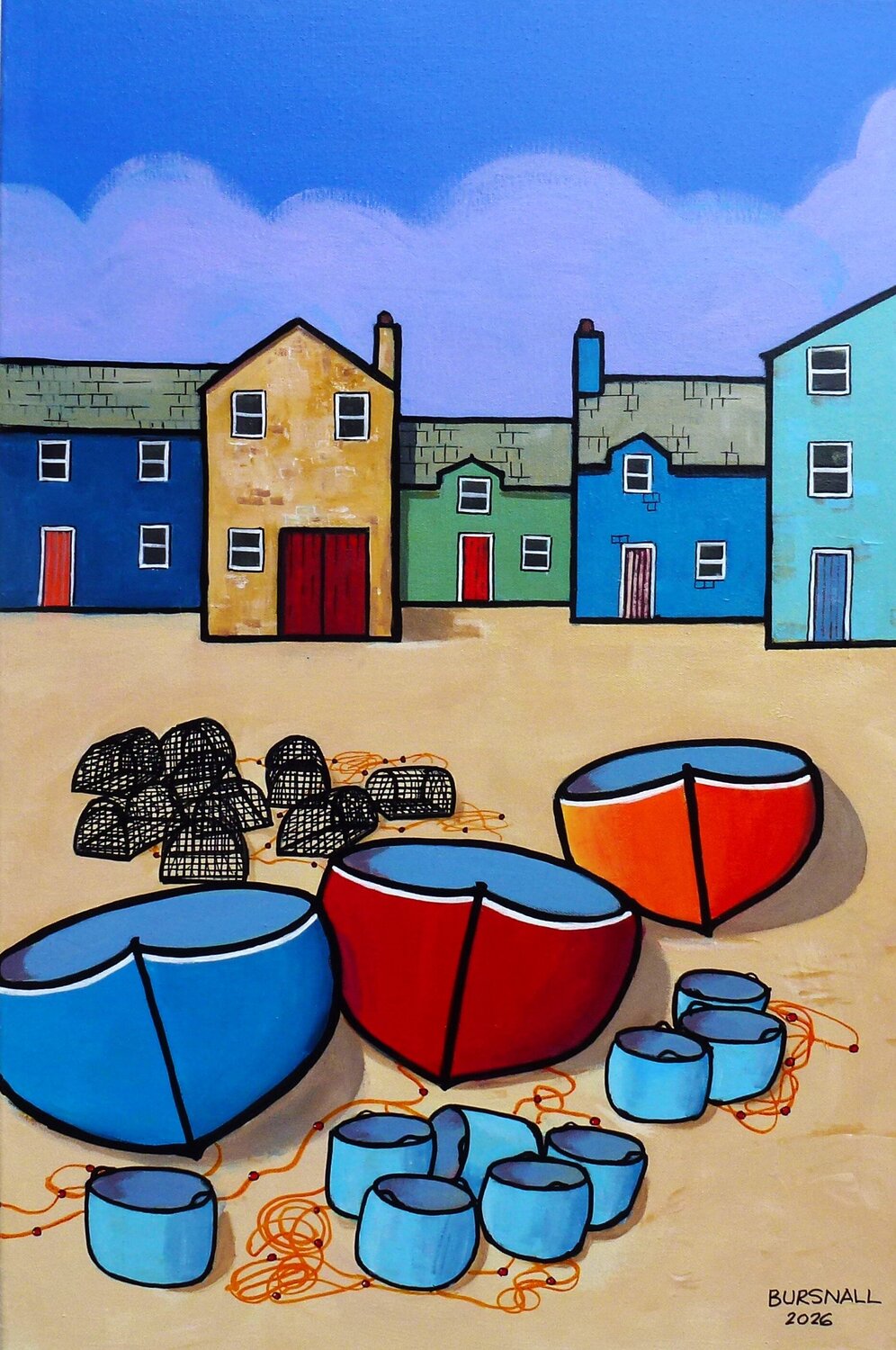 Cloud Storage Paul Bursnall Original painting for sale