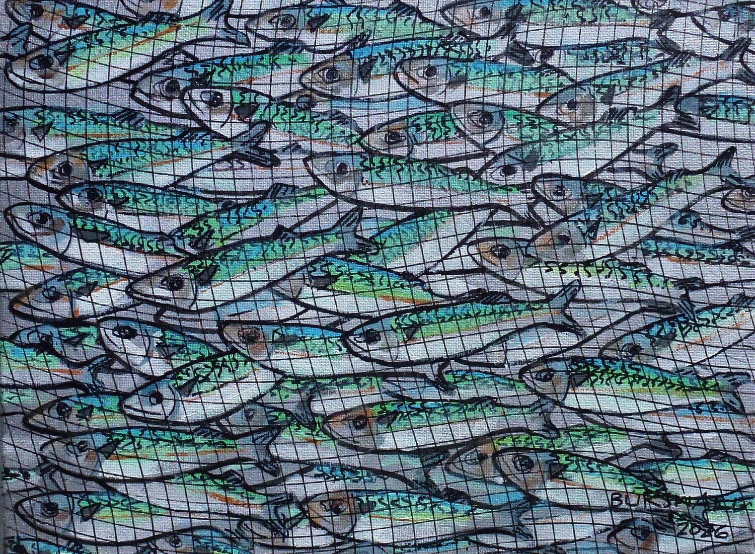 In Seine Paul Bursnall Original painting for sale