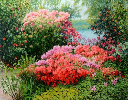 Mainau Garden 1. by Richard Mierniczak, Painting for Sale on Select