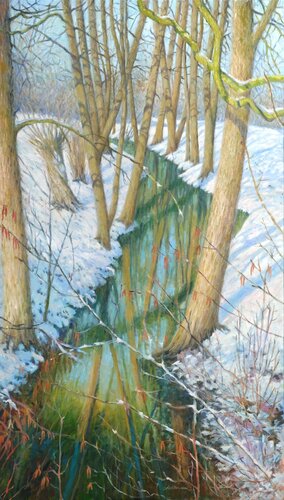 Small river by Richard Mierniczak, Painting for Sale on Select