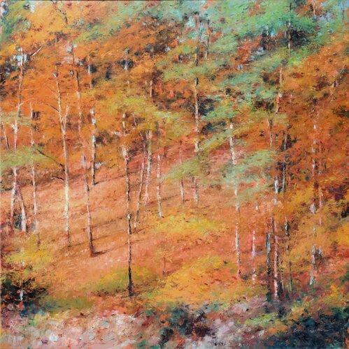 Forest at Baerensee 2. by Richard Mierniczak, Painting for Sale on Select