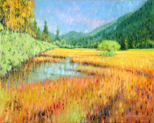 Weitsee 2. (Bavaria) by Richard Mierniczak, Painting for Sale on Select
