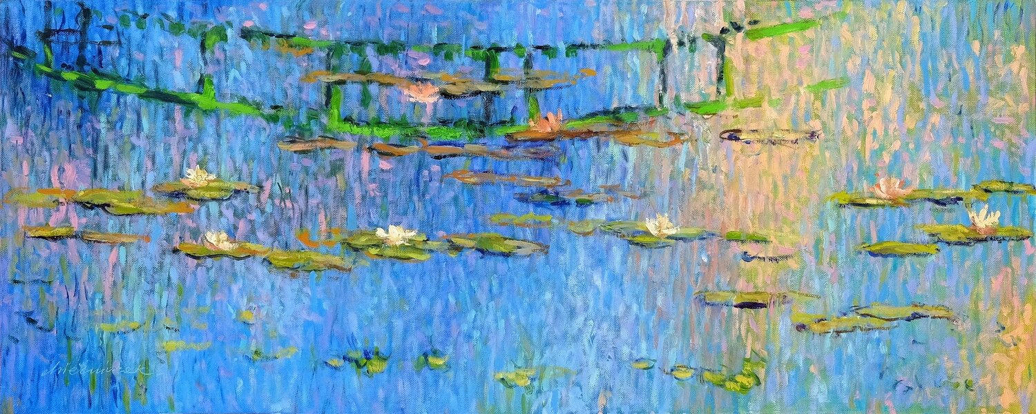 Nenuphars 7. Richard Mierniczak Original painting for sale