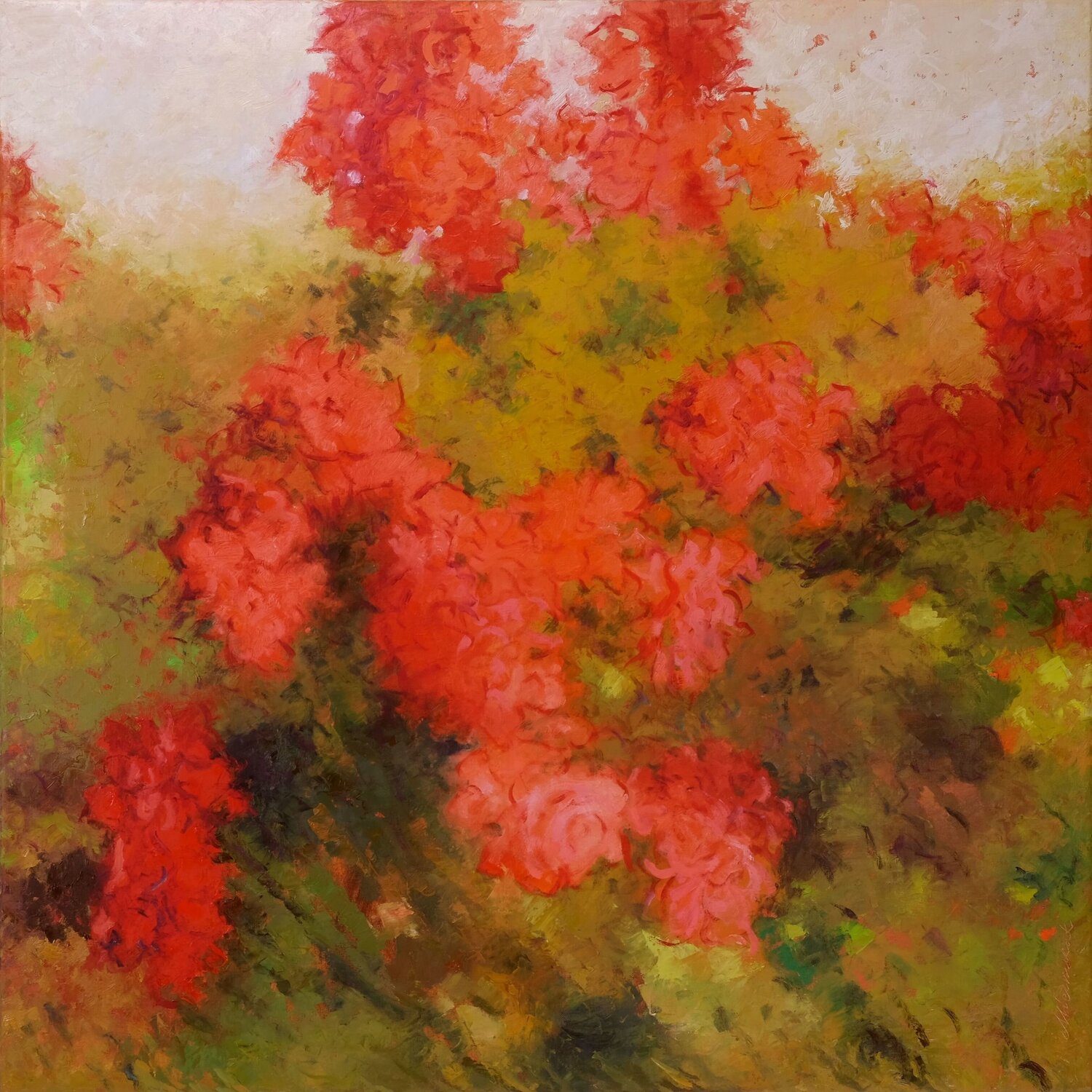 Rosebush 1. Richard Mierniczak Original painting for sale